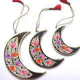 Hand painted decorations 3 moons