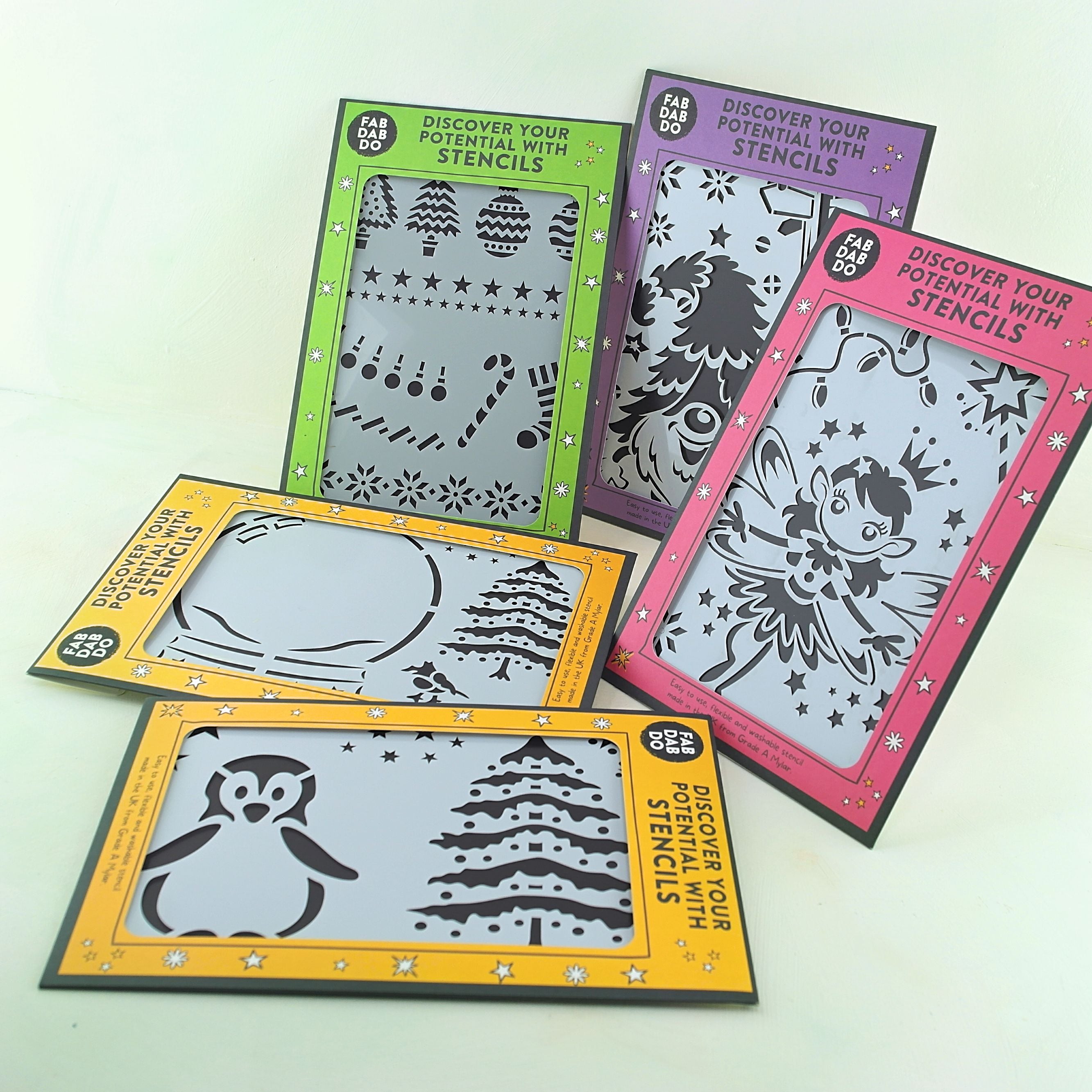 Christmas Stencils for fabric or paper