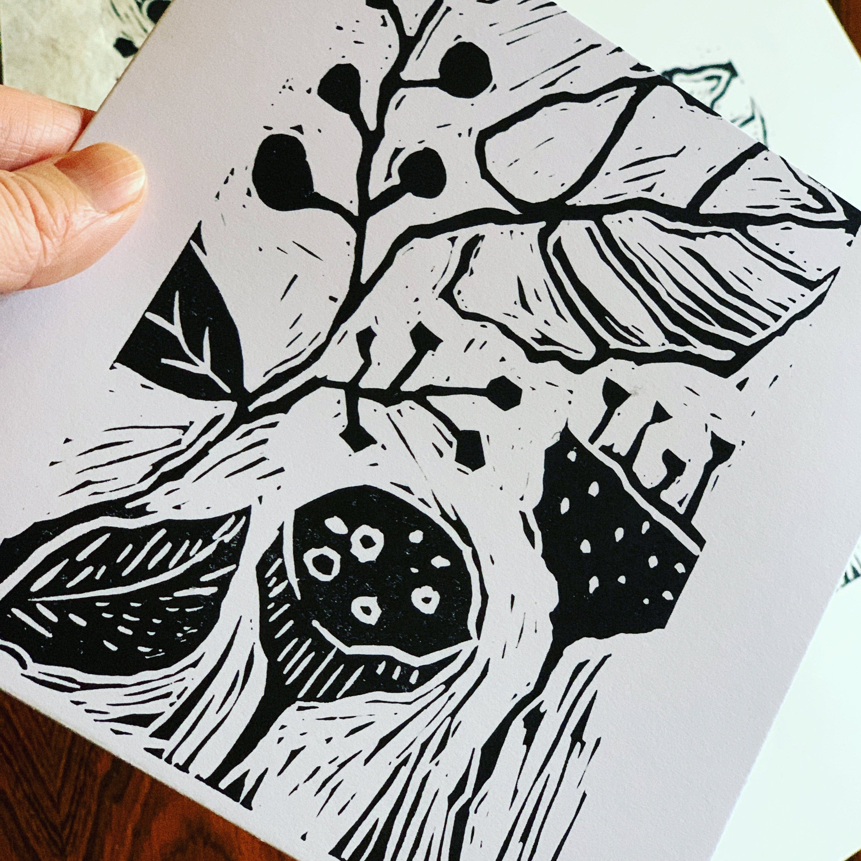 Workshop linocut & print beginners