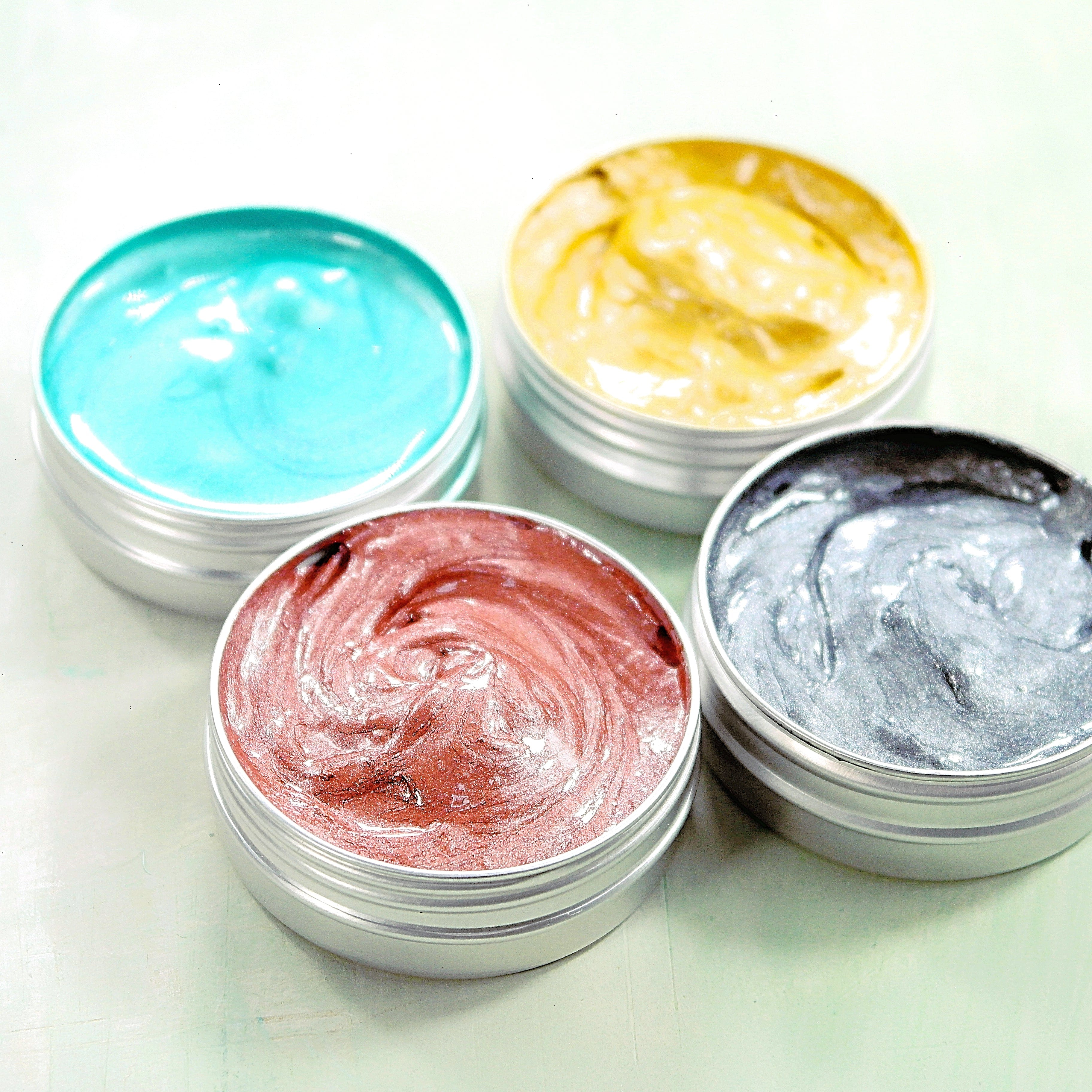 Block printing ink set of 4 metallics