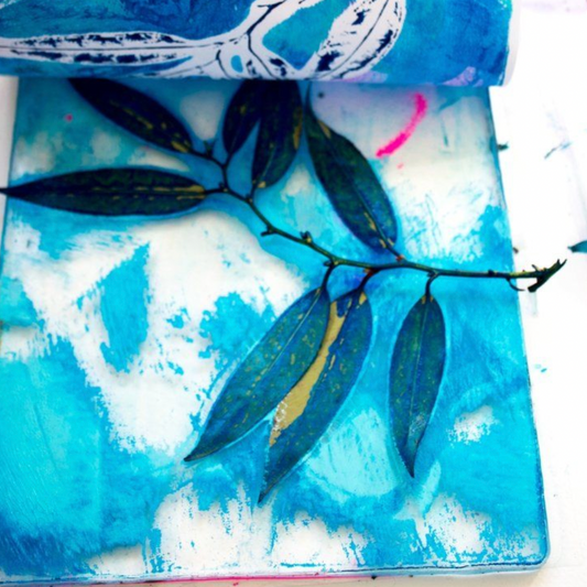 Workshop gel plate printing for beginners