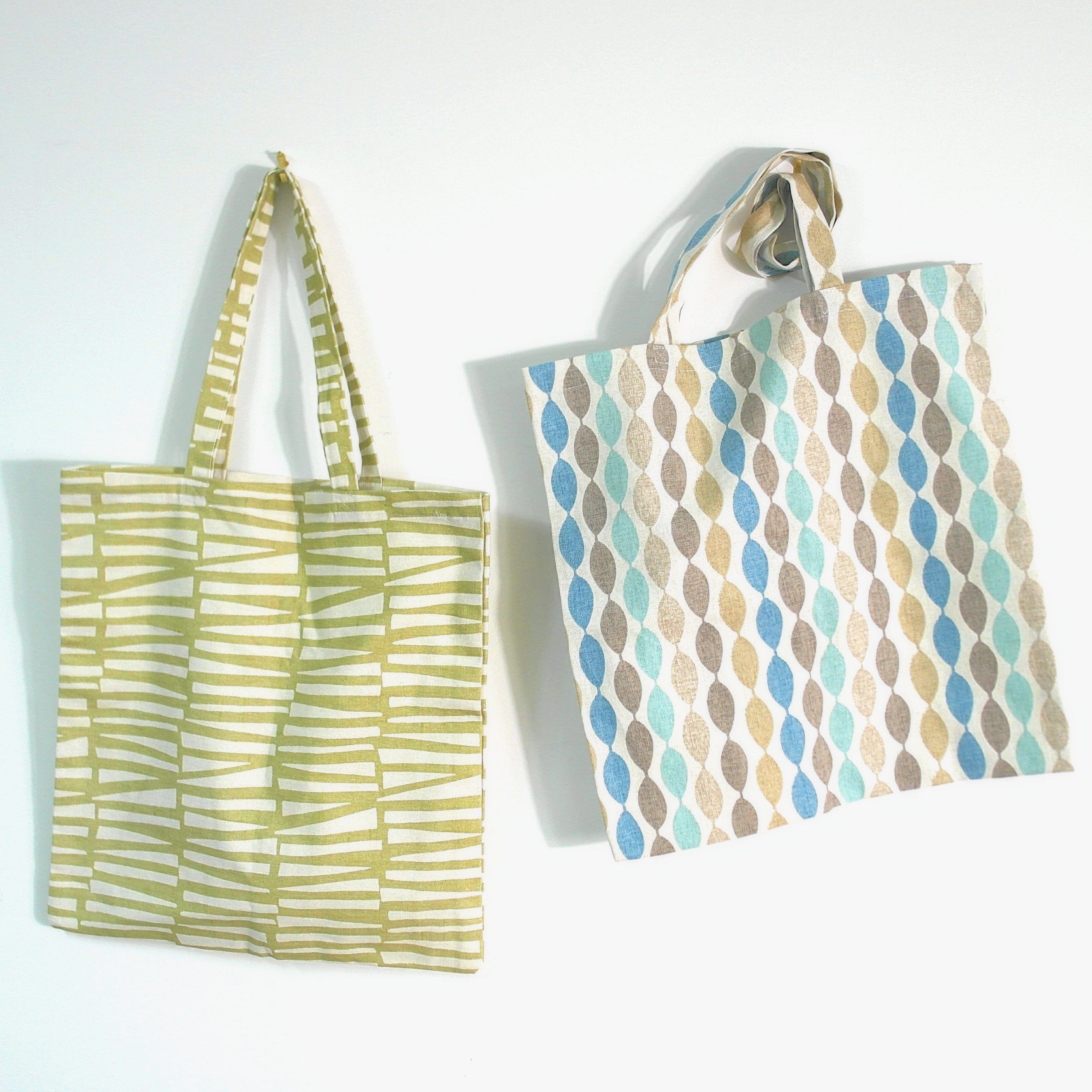 Printed cotton canvas tote bag