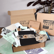 Luxury linocut & print kit with art card