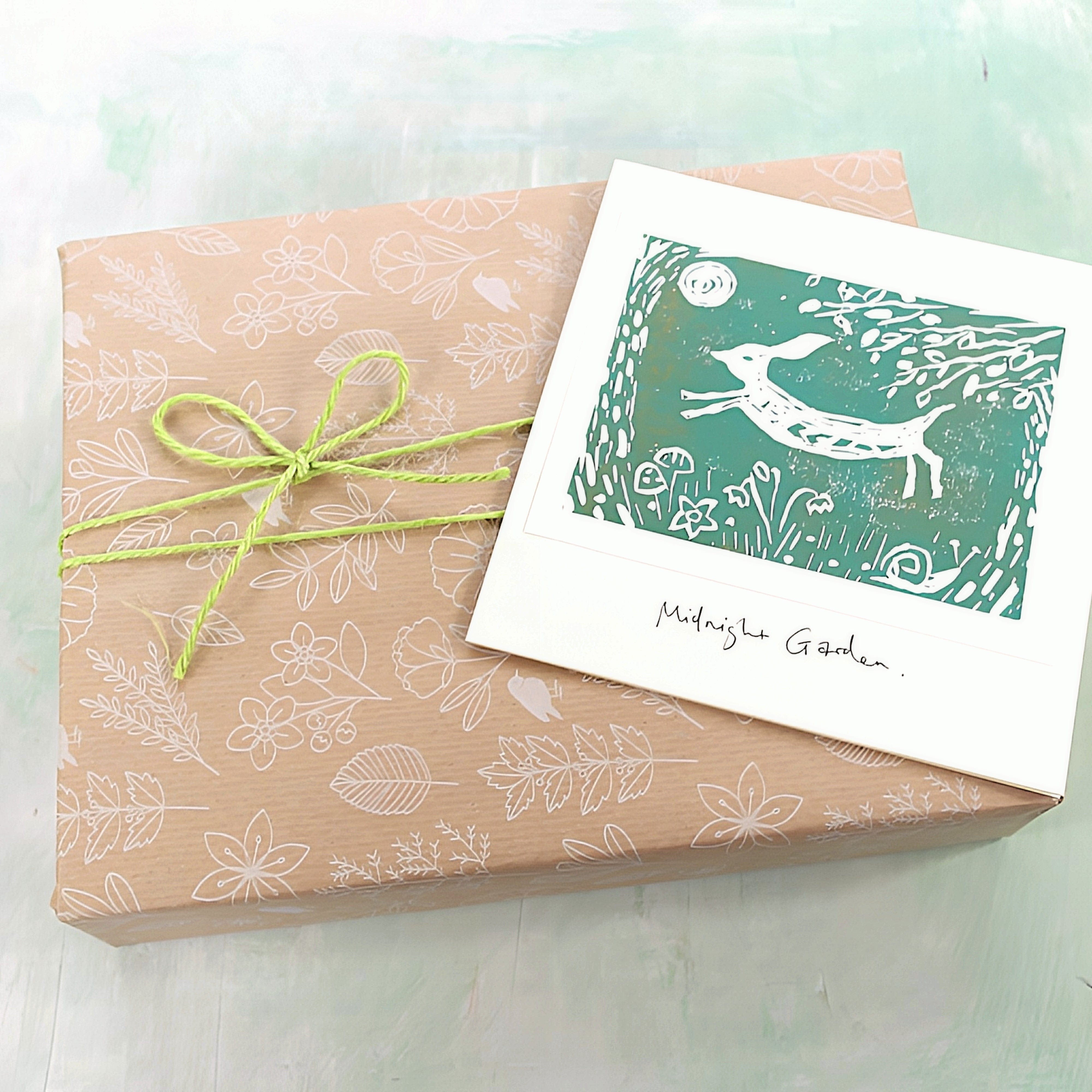 Luxury linocut & print kit with art card