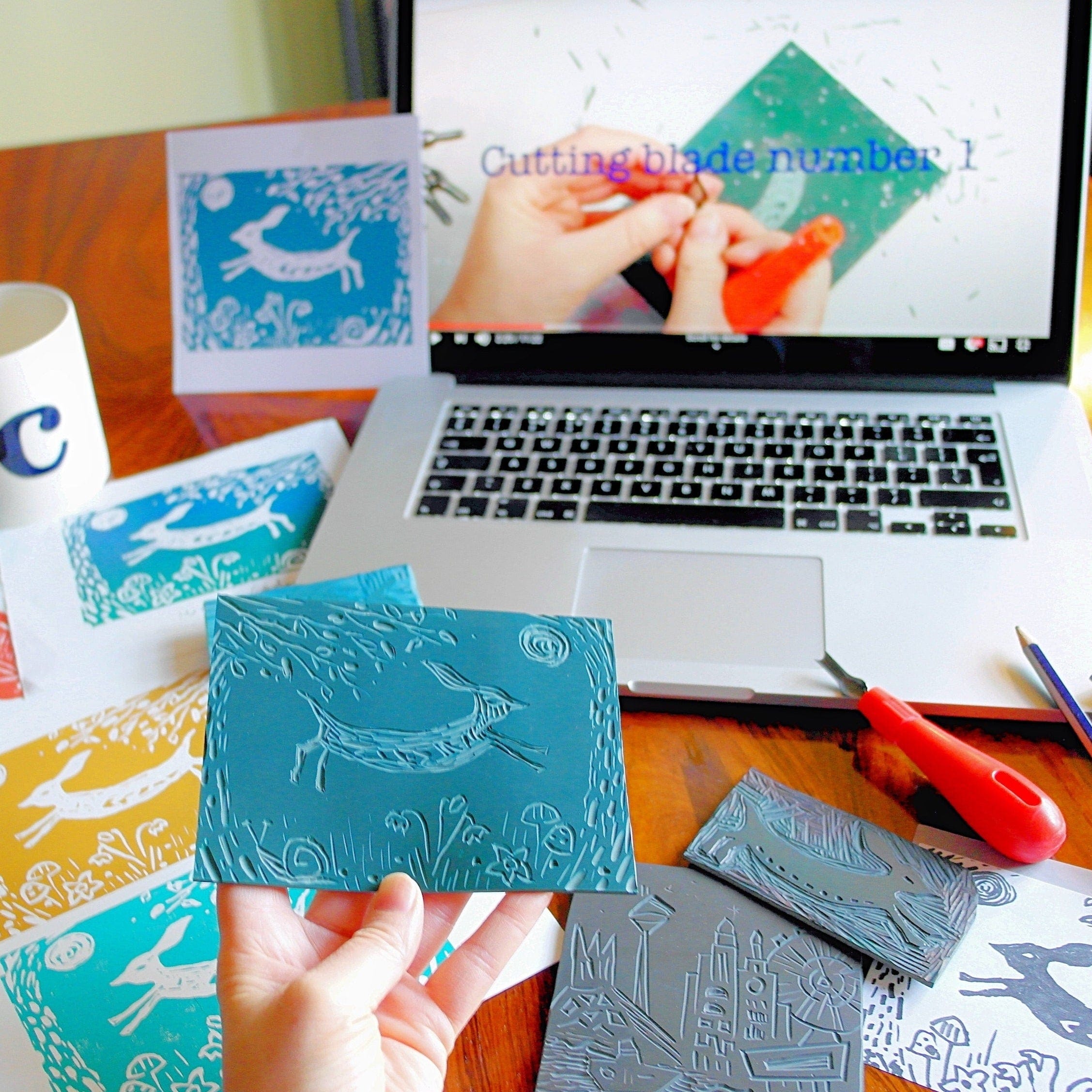 Linocut & print compact starter kit