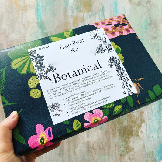colourful botanical inspired kit box