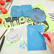 Lino sheet soft quality in blue