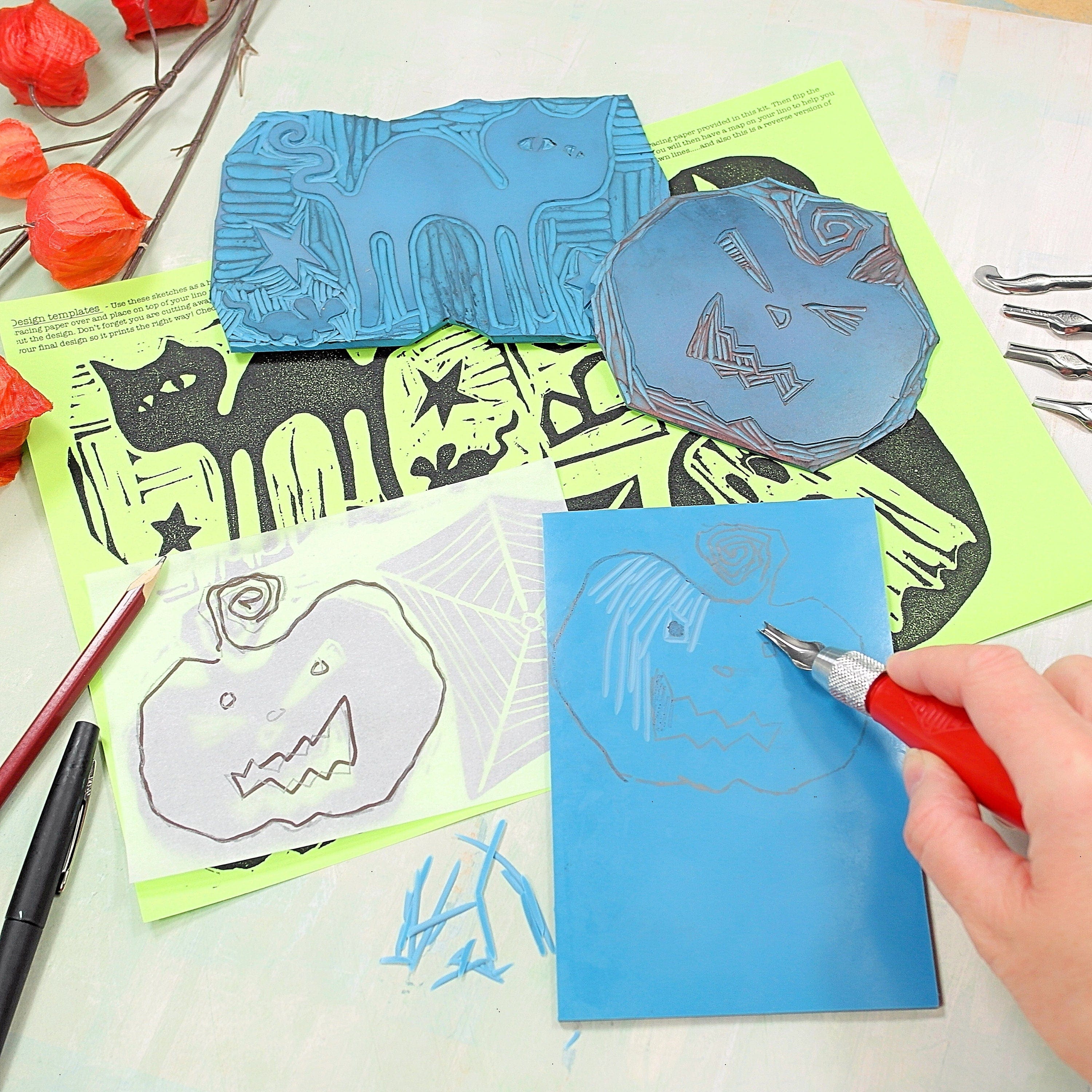 Lino sheet soft quality in blue