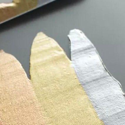 Block printing ink set of 4 metallics