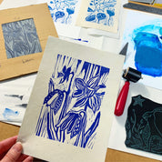 Luxury linocut & print kit with art card