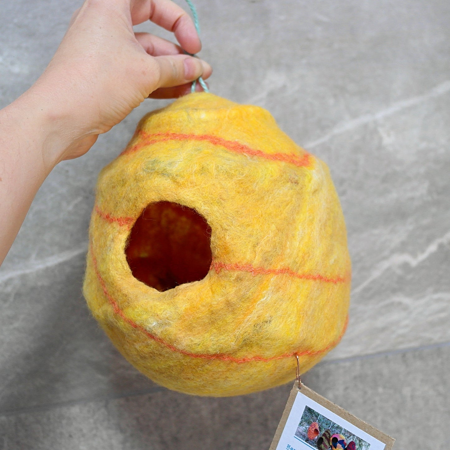 Workshop ticket - feltmaking bird pod